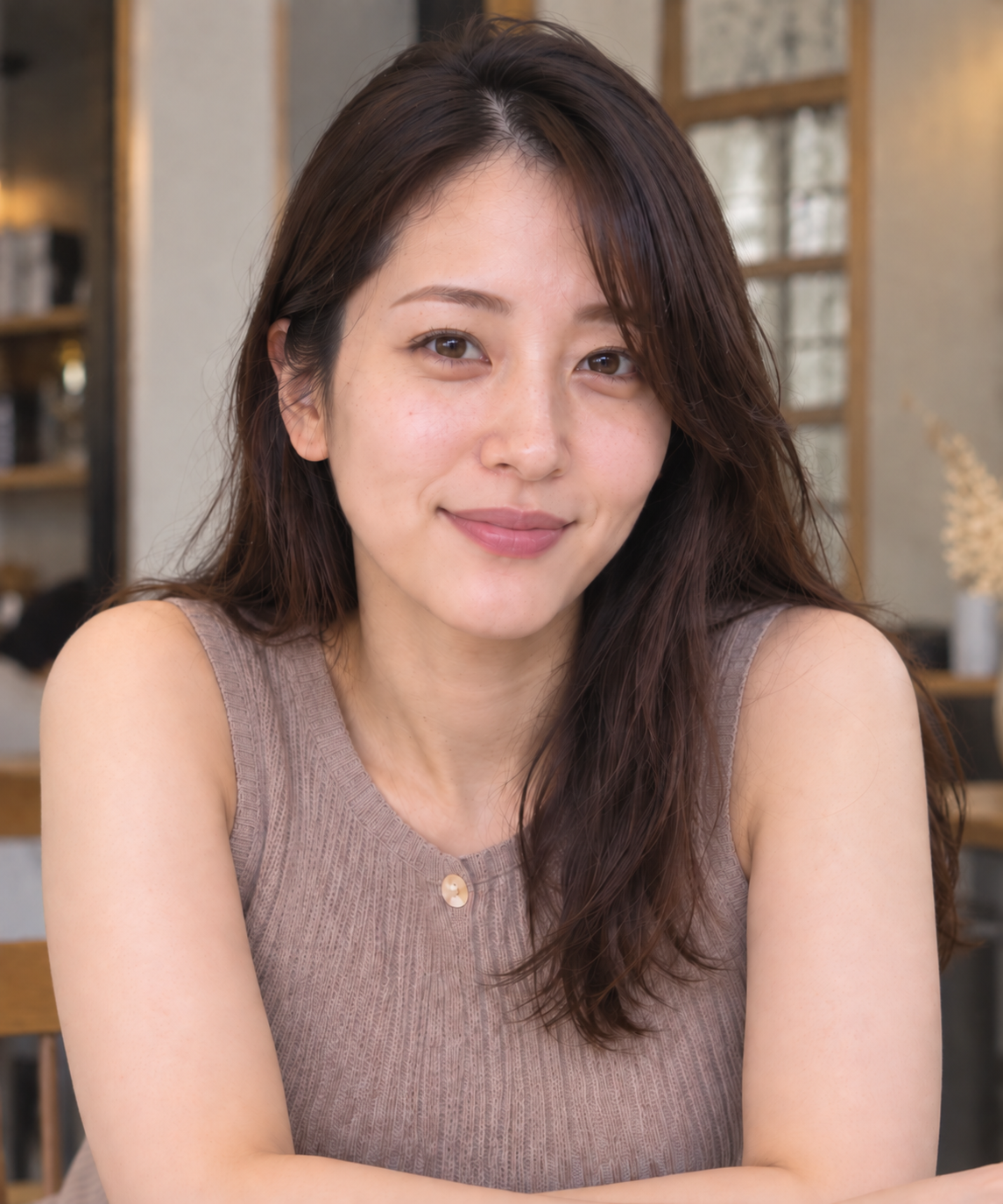 自宅で穏やかに微笑む工藤美智子